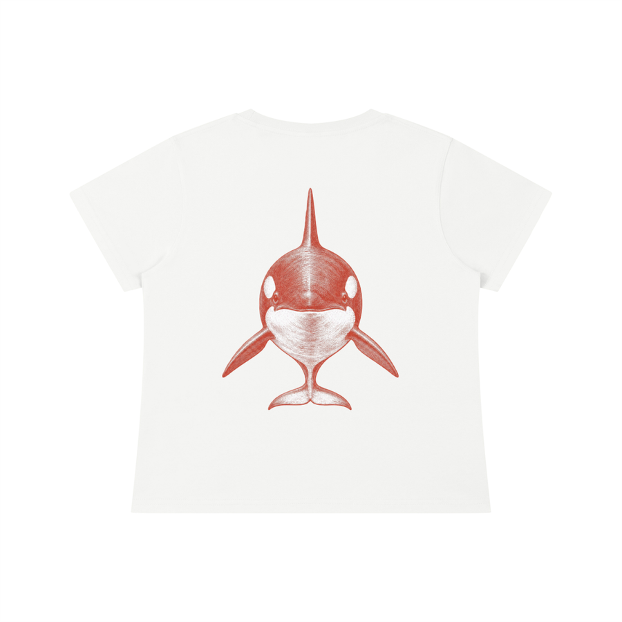 Peace Killer Whale Baby Tee - back design